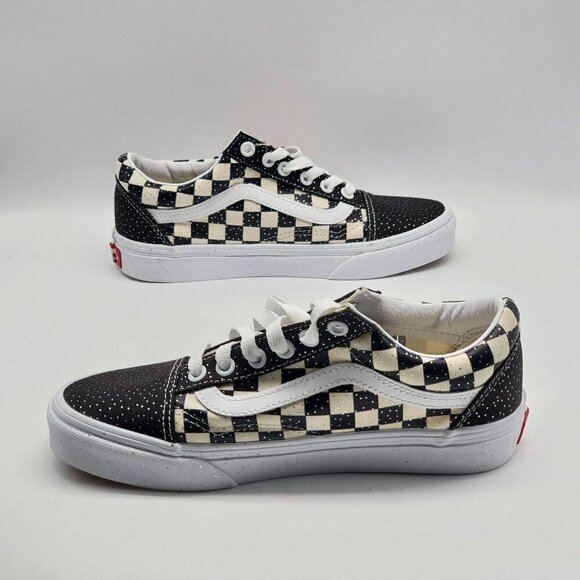 Vans Old Skool Confetti Checkerboard Glitter Shinny Sneakers Shoes Size‎ 4.5 - Picture 4 of 10
